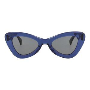 Kenzo Womens Cat Eye Blue Blue Smoke Fashion Designer Eyewear